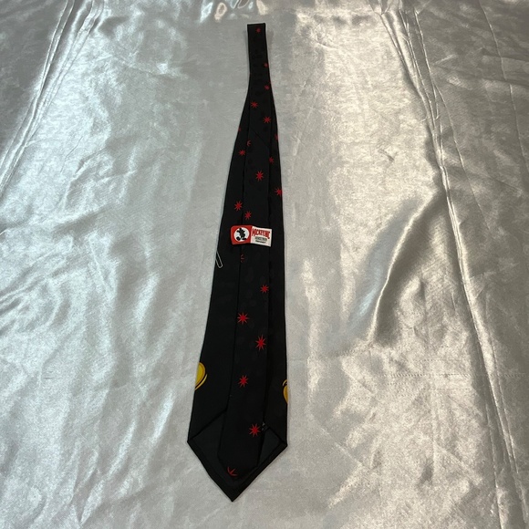 Vintage Mickey Inc Disney 100% Silk Tie Magic Hands Hat Pants Black Novelty - Picture 4 of 10